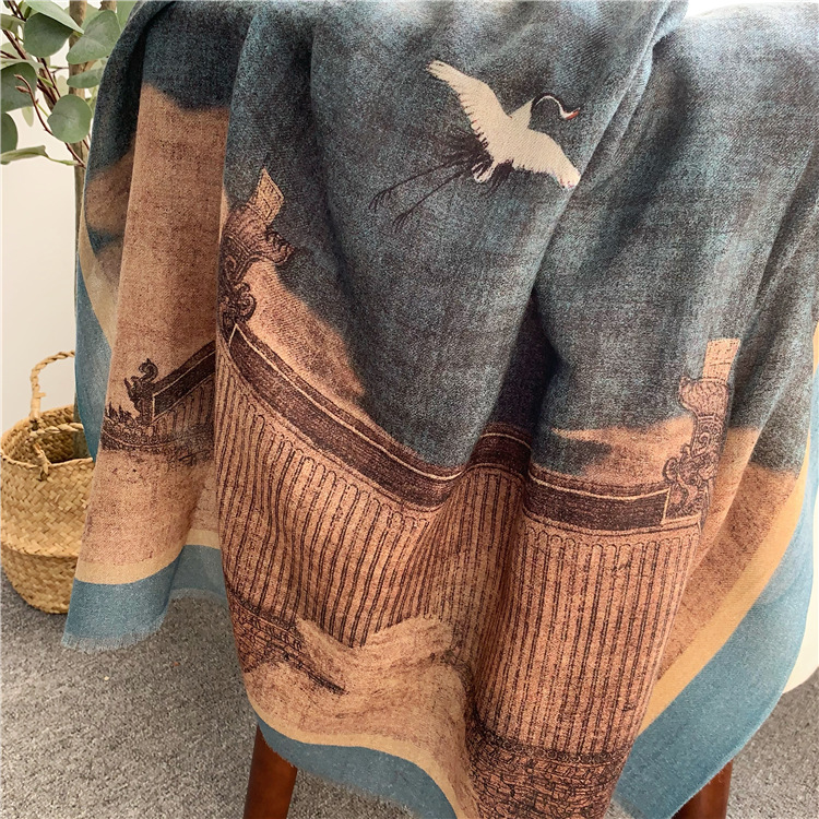 Winter Clothing Hong Kong - Pure Cashmere Tassels Shawls Stole ผู้หญิงขนาดใหญ่