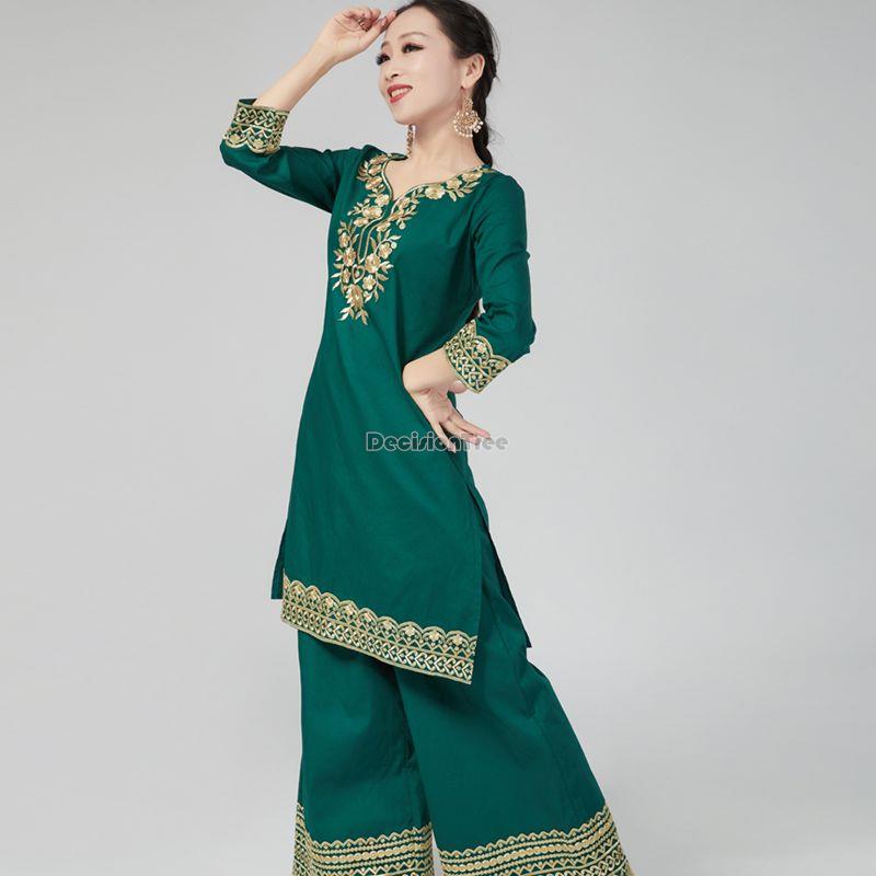 Winter Clothing Women Pakistan - 2025 อินเดียชุดผู้หญิงผ้าฝ้ายเย็บปักถักร้อยฤดูใบไม้ร่วงฤดูหนาวชุดแบบดั้งเดิมสไตล์แห่งชาติปากีสถานผู้หญิงทุกวันเสื้อผ้า s589