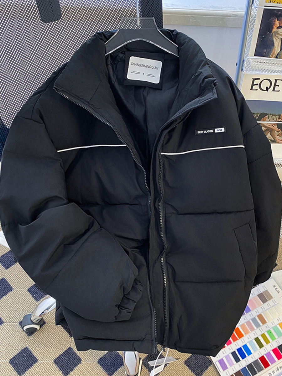 Winter Clothing Hong Kong - Retro Stand Up COLLAR เสื้อแจ็คเก็ตผ้าฝ้ายผู้ชายหนา WARM