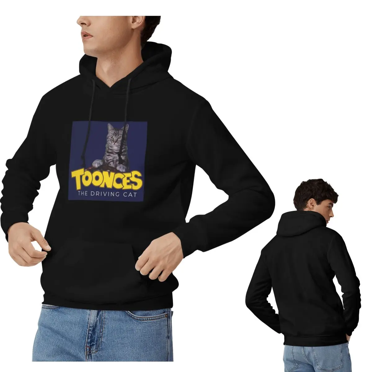 Winter Clothing Drive - เสื้อฮู้ด Toonces The Driving Cat สำหรับผู้ชายและผู้หญิง