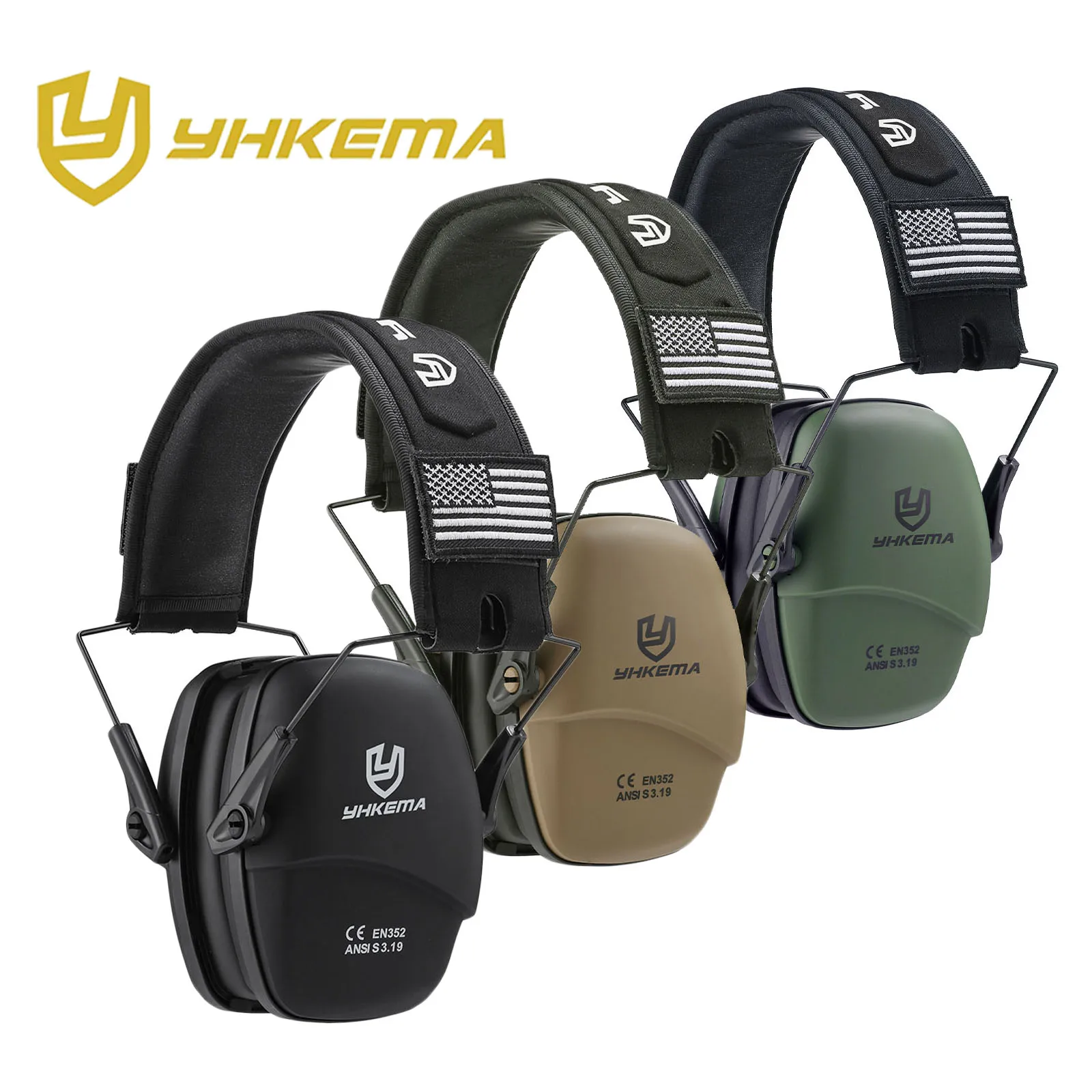 Ear Muff Foldable - กลางแจ้งยุทธวิธี Passive ยิง Earmuff ป้องกันเสียงรบกวนหูฟัง Sound