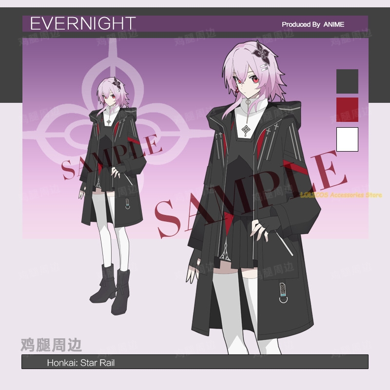 Winter Clothing Items - ชุดคอสเพลย์เสื้อโค้ทกันลมแบบยูนิเซ็กซ์ ฤดูใบไม้ร่วง ฤดูหนาว จากเกม Evernight Honkai: